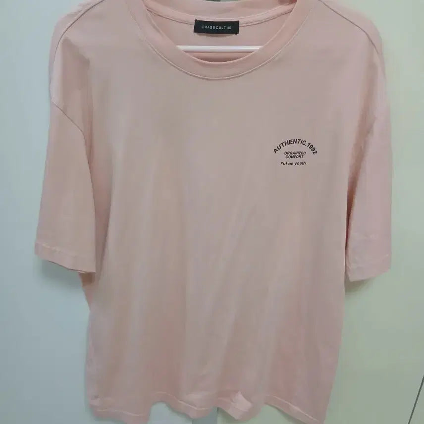 [BUNJANG] Chase Cult Pink Short Sleeve T-Shirt Size 95 / 체이스컬트 핑크 반팔 티셔츠 새옷95호