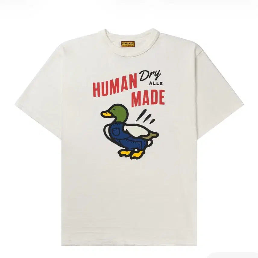 [BUNJANG] Human Made Graphic T-Shirt Short Sleeve White M / 휴먼메이드 그래픽 티셔츠 반팔 화이트 m