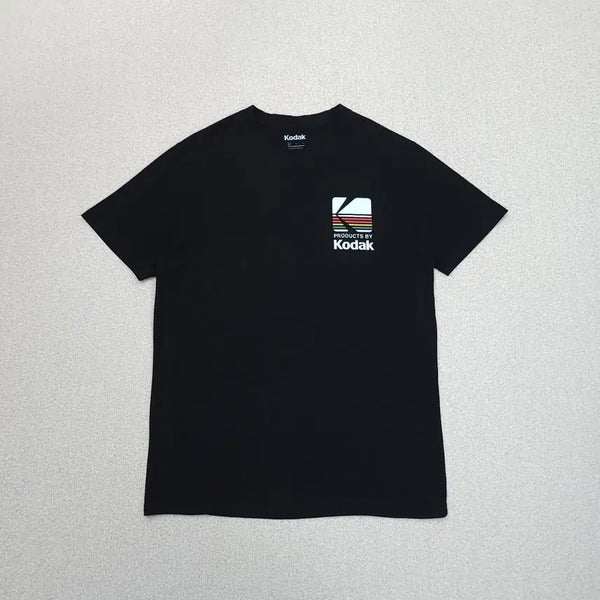 [BUNJANG] Kodak Men's Black Short Sleeve T-Shirt Summer Casual E7W4374 / (L)Kodak 남자 반팔 티셔츠 블랙 여름 캐주얼 E7W4374