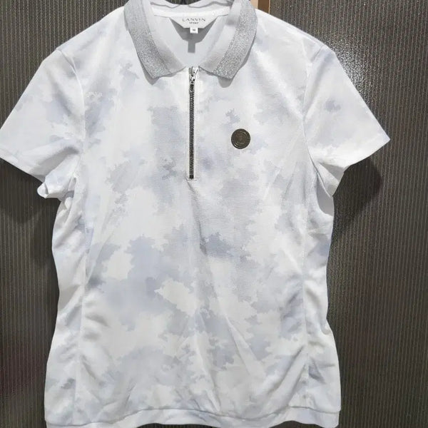 [BUNJANG] Lanvin Sport White Collar Short Sleeve T-Shirt / 랑방 스포츠 반팔 카라티