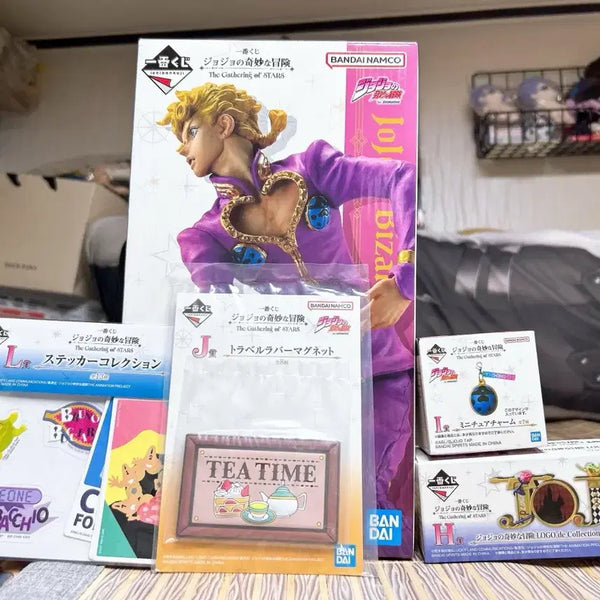 [BUNJANG] JoJo's Bizarre Adventure Ichiban Kuji Giorno Giovanna Figure & Part 5 Logo Set / (택포) 죠죠 제일복권 E상 죠르노 피규어+5부 로고세트