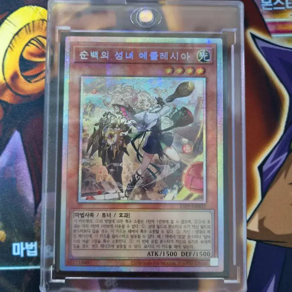 [BUNJANG] Yu-Gi-Oh! Saintia Arch-Equimax Ecclesia (New Illustration Prism Secret Rare) / 유희왕 순백의 성녀 에클레시아 (신일러 프싴)