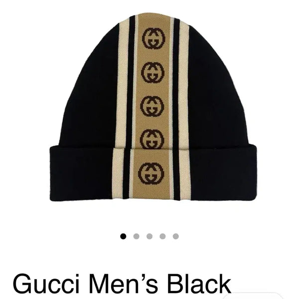 [BUNJANG] Gucci Black Wool Beanie New Arrival / 구찌 블랙 울 비니 새상품