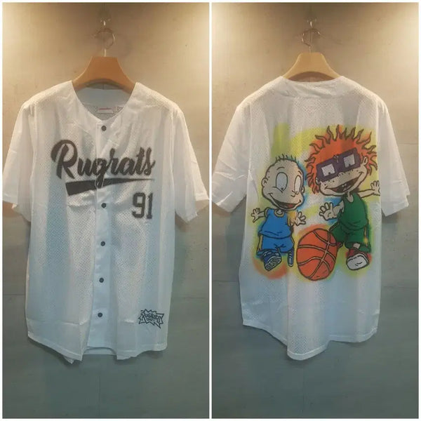 [BUNJANG] Nickelodeon Rugrats Jersey T-Shirt / 니켈로디언. 정품굿즈. 럭라츠. 저지 반팔티.