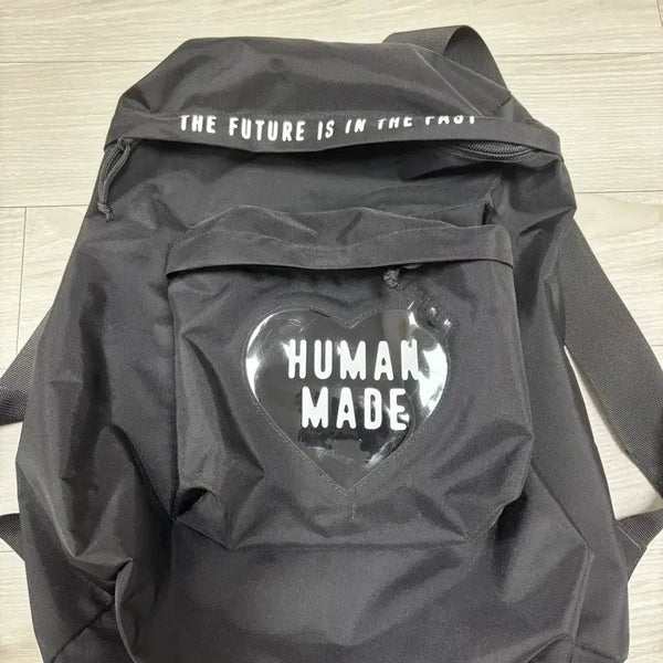 [BUNJANG] Human Made Black Backpack / 휴먼메이드 블랙 백팩