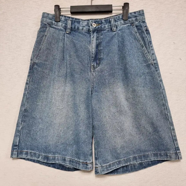 [BUNJANG] KIMUUR One-Tuck Denim Bermuda Pants / 키뮤어 원턱 데님 버뮤다 팬츠 남자33인치ㅡ0416ㅁㅁ