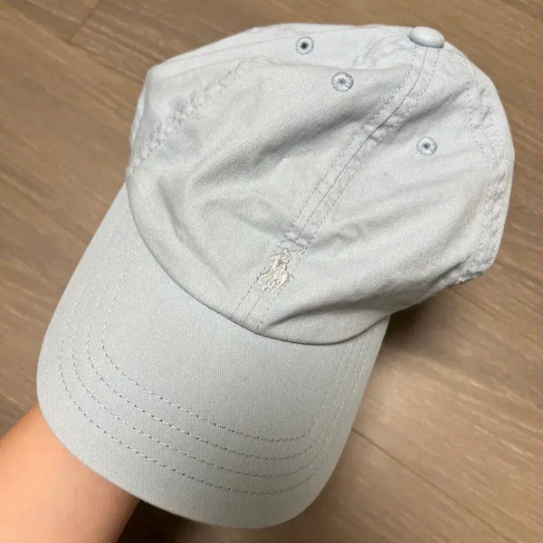 [BUNJANG] Polo Pastel Sky Blue Cotton Baseball Cap / 폴로모자
