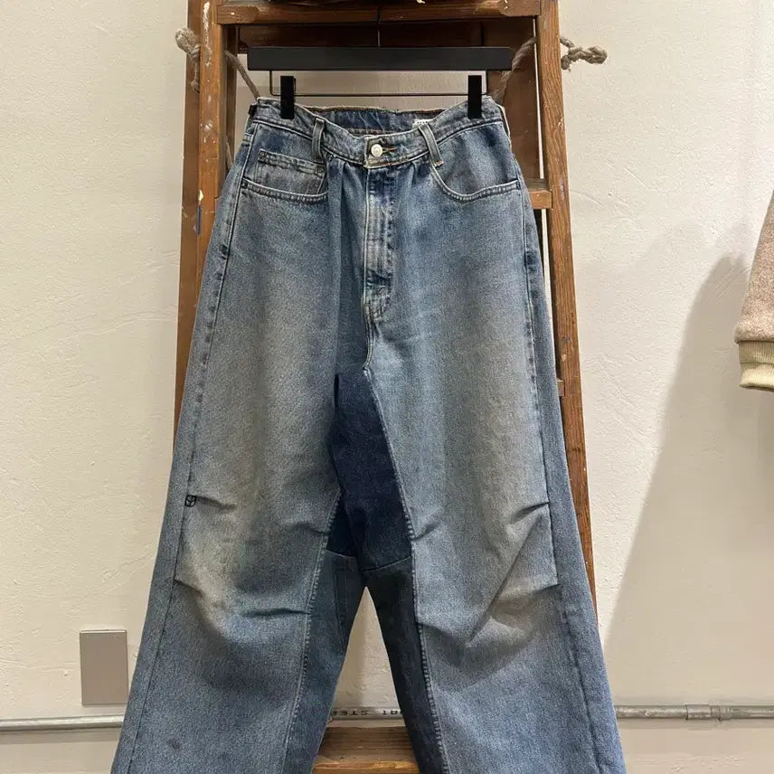 [BUNJANG] SUNNY SIDE UP Reconstructed Levi's Denim Jeans / SUNNY SIDE UP 써니사이드업 빈티지 리바이스