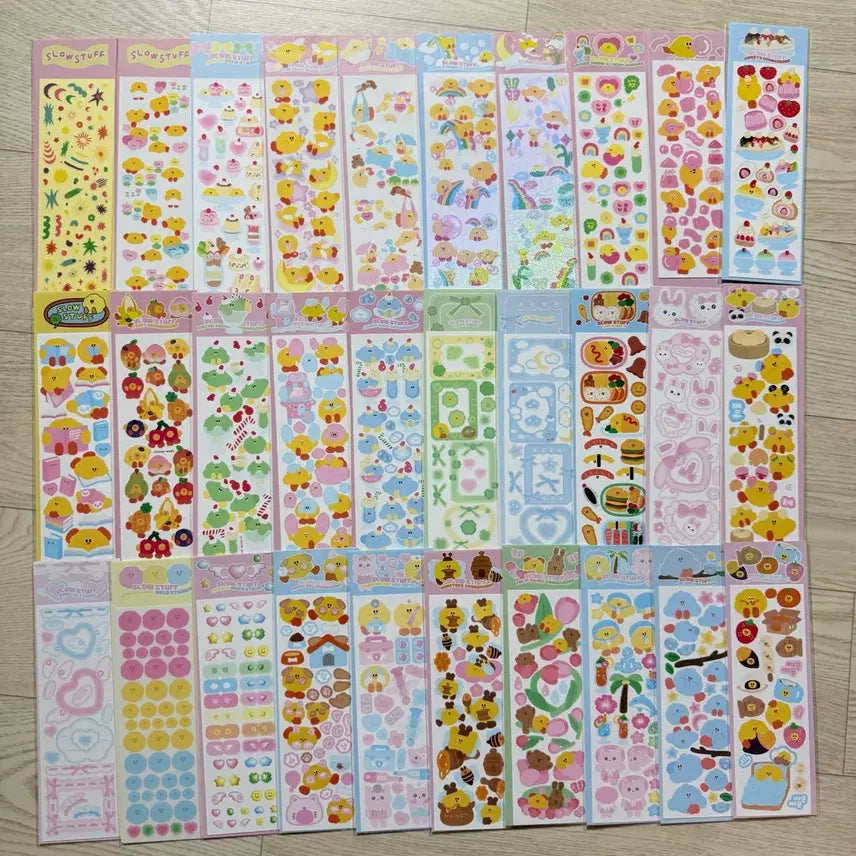 [BUNJANG] Slowstuff Seal Sticker Bundle Set (30 pcs) / 슬로우스터프 씰스 30장 일괄