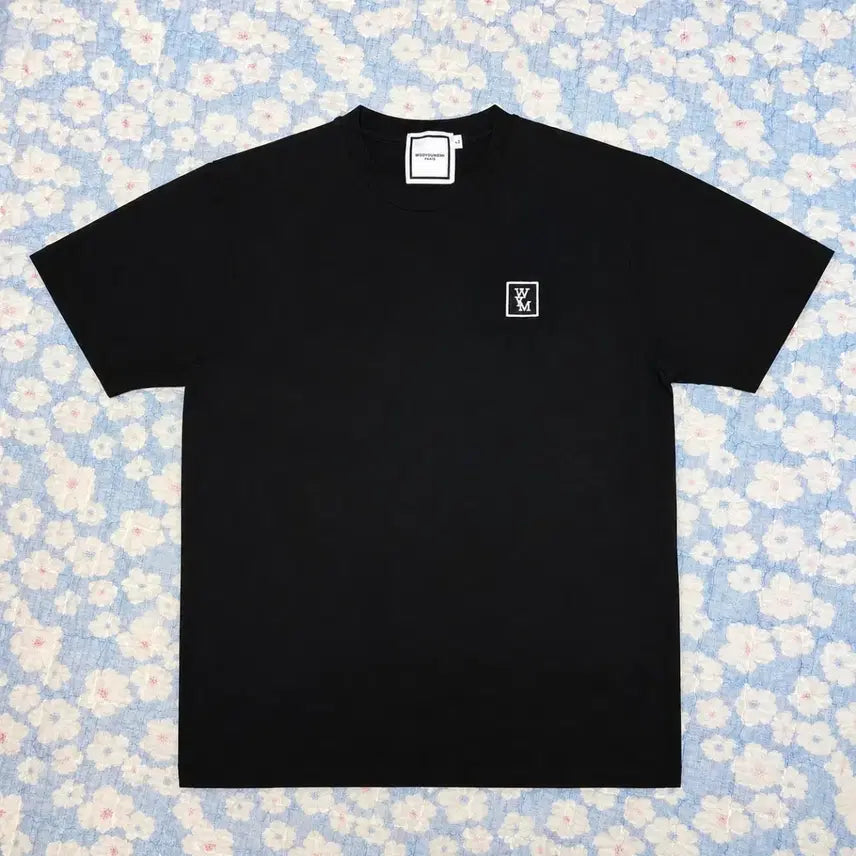[BUNJANG] Wooyoungmi Flower Back Printing T-Shirt Black L / 우영미 플라워 백프린팅 반팔 티셔츠 블랙 L