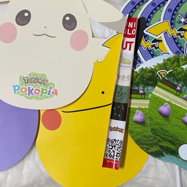 [BUNJANG] Pokemon Pop-Up Bundle Set Pikachu Metamon Pocopía Stickers / 일괄) 포켓몬 팝업 모자 부채 피카츄 메타몽 포코피아 스티커