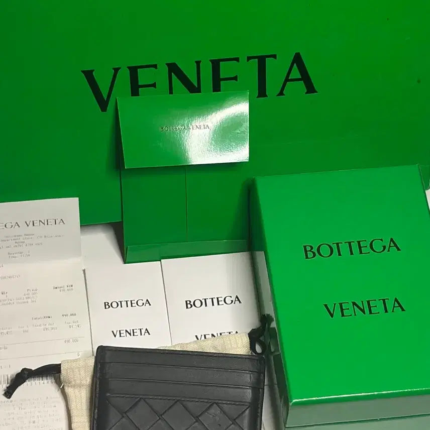 [BUNJANG] Bottega Veneta Black Card Holder / 보테가베네타 카드지갑 블랙