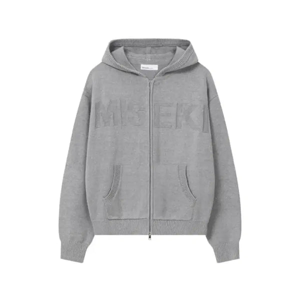 [BUNJANG] Miseki Seoul Knit Hooded Zip-Up / 미세키서울 니트 후드집업