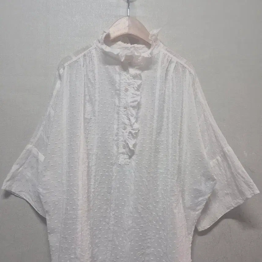 [BUNJANG] Sandro Ruffle Blouse / 산드로 프릴 블라우스