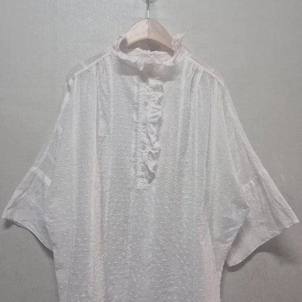 [BUNJANG] Sandro Ruffle Blouse / 산드로 프릴 블라우스