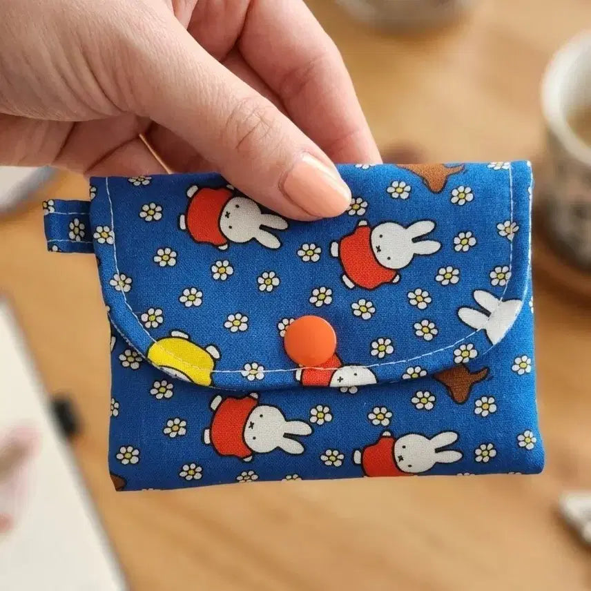 [BUNJANG] Miffy Snap Button Card Wallet / 미피 똑딱이 카드지갑