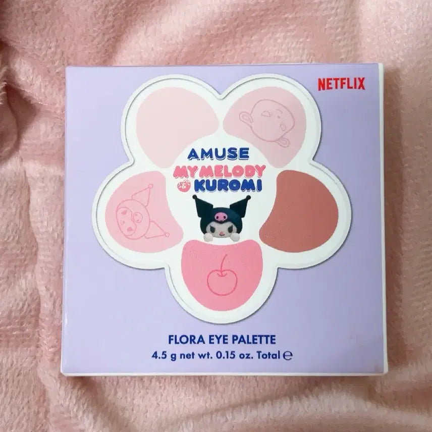 [BUNJANG] Amuse Kuromi Collaboration Eyeshadow Palette 02 Rose Rina (Sealed) / [미개봉] 2.5->1.4 어뮤즈 쿠로미 아이섀도우 팔레트 02 로즈리나