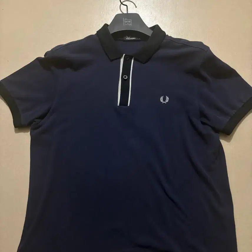 [BUNJANG] Fred Perry Navy Collar T-Shirt / 프레드페리 카라티 네이비