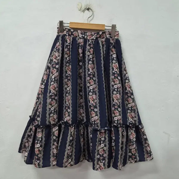 [BUNJANG] Axes Femme Floral Banding Long Skirt / axes femme 프로럴 밴딩 스커트
