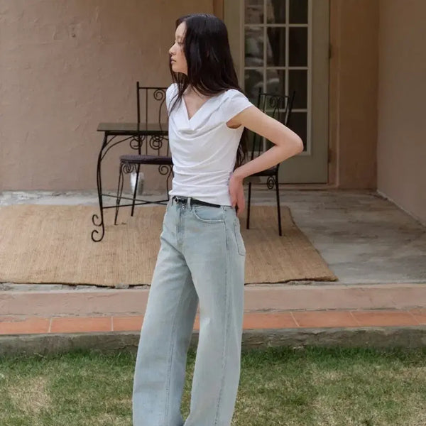 [BUNJANG] Flooum Soft Drape Blouse / 플로움 소프트 드레이프 블라우스