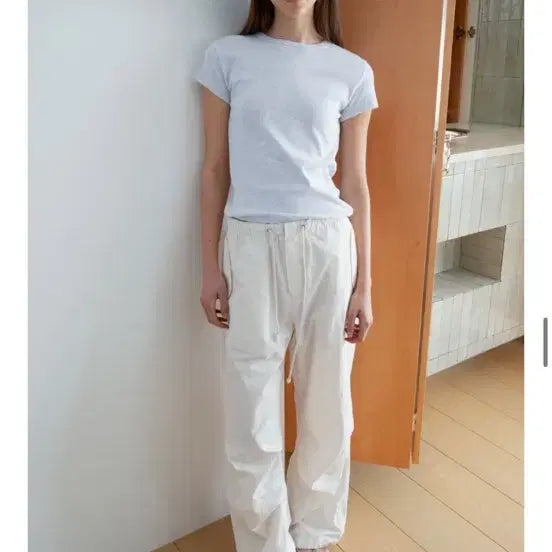 [BUNJANG] Arto Essential Cap Sleeve Tee Melange Gray / 아르토 essential cap sleeve tee melange gray