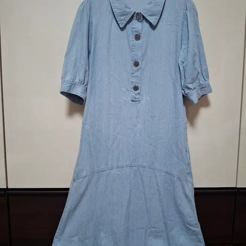 [BUNJANG] Georges Rech Denim Shirt Dress / GEORGES RECH 데님 셔츠 원피스 55  날씬66