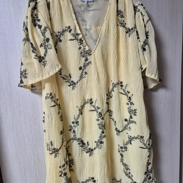 [BUNJANG] Ganni Pleated Georgette Mini Dress / (정품) GANNI 가니 플리츠 조젯 원피스  미니드레스 34
