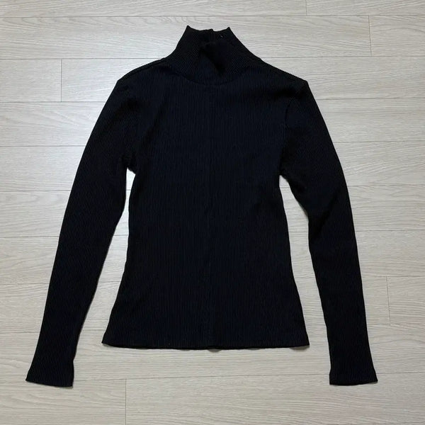[BUNJANG] Eonts Zip Turtleneck Top Black / 에옹쓰 터틀넥 eonts zip Turtleneck top black