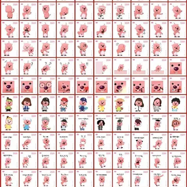 [BUNJANG] Jajangmyun Rupy Sticker Collection Bundle / 잔망루피 띠부씰 일괄판매