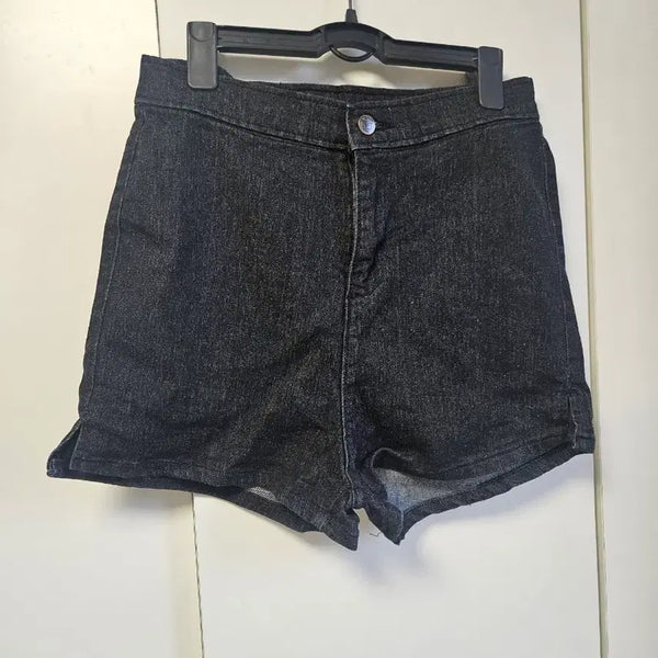 [BUNJANG] Black Short Denim Shorts / 블랙 숏 데님