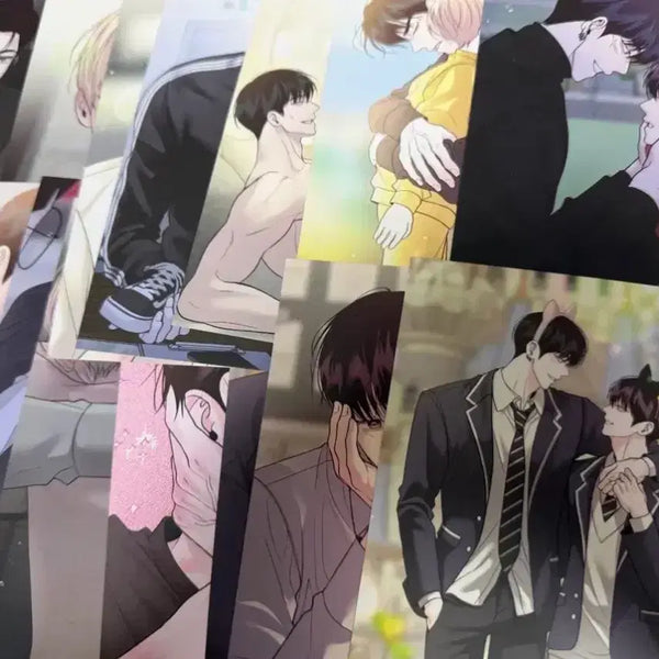 [BUNJANG] WAGL Artist Exhibition 'Spilled Blood' Lucky Draw Set 20 Types / 20종 월구 모펀 특전 엽서 포카 와글 작가전 엎질러진 피 엎피