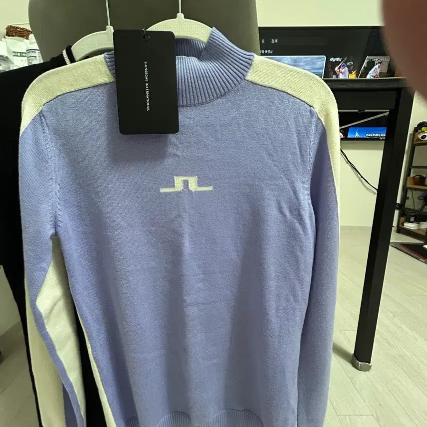 [BUNJANG] J. Lindeberg Knit Lavender/Ivory / J Lindeberg 니트 라벤더/아이보리