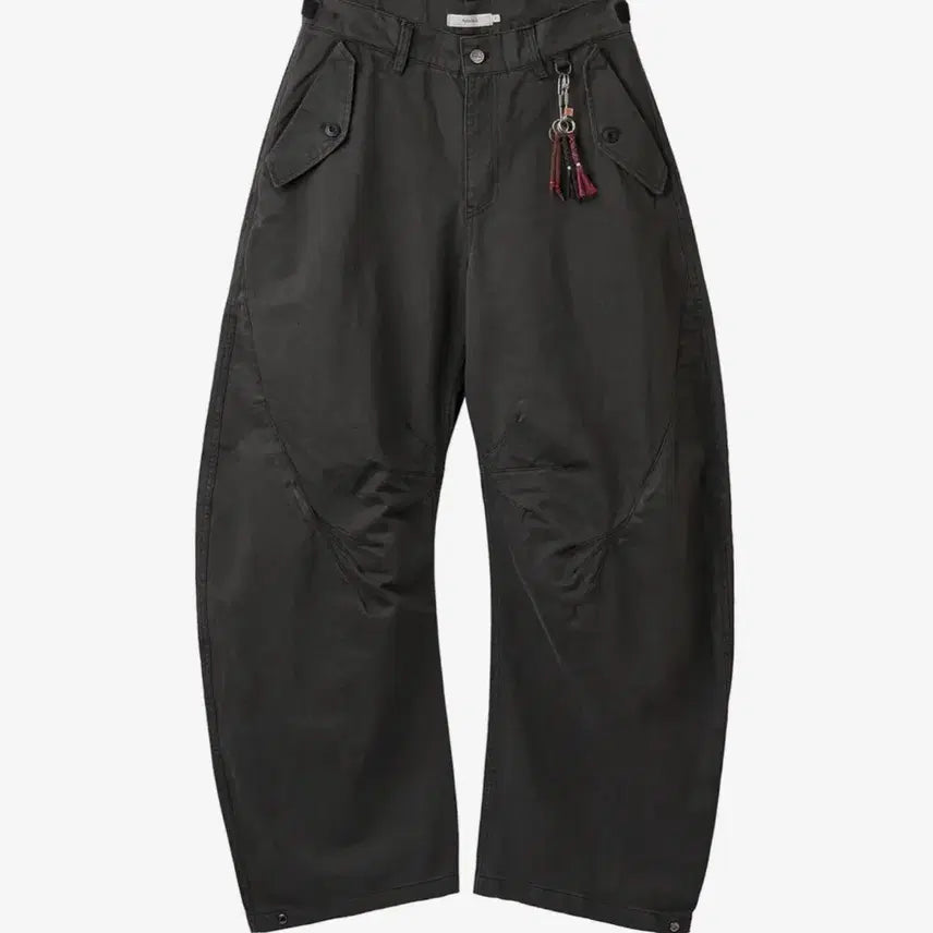 [BUNJANG] Arban Triple Leaf Curved Pants Charcoal / 아르반 트리플 리프 커브드 팬츠 트리플 차콜 판매합니다.
