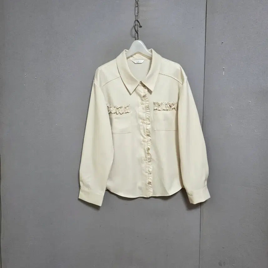 [BUNJANG] Small Frill Detail Blouse (Size F) / 작은프릴 포인트 블라우스 F   n7818
