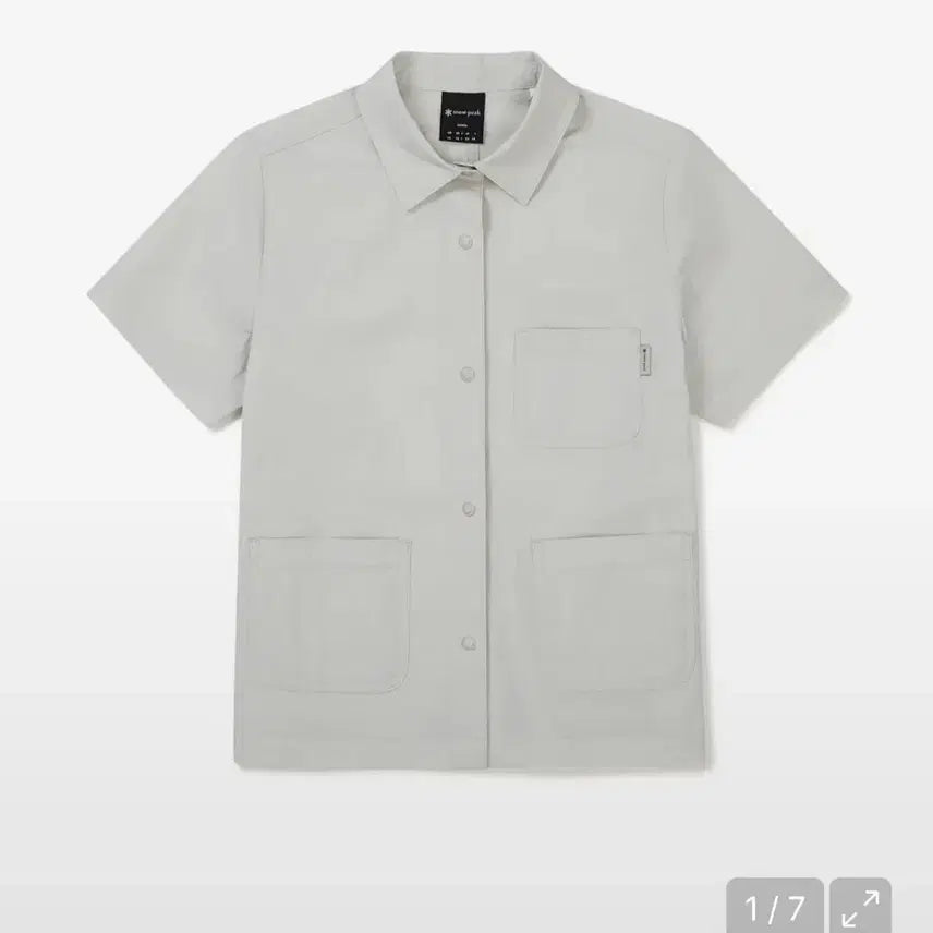 [BUNJANG] Snow Peak Root Women's Short Sleeve Pocket Shirt - Light Beige (Size S/90) / 새상품급 스노우피크 루트 우먼스 반팔 포켓 셔츠 라이트베이지 s 90
