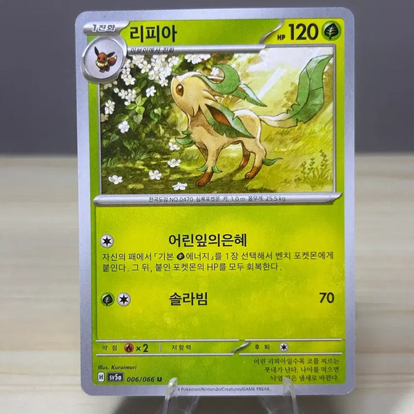 [BUNJANG] Pokemon Card Leafeon sv5a 006/066 U / [포켓몬카드] 리피아 sv5a 006/066 U