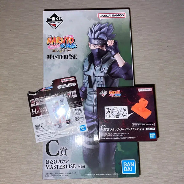 [BUNJANG] Naruto Kazekage Rescue Arc Ichiban Shoji Hatake Kakashi C Prize Figure & Sakura Stamp / 택포4.5 나루토 카제카게 탈환편 쿠지 하타케 카카시 C상 피규어 G상 도장 미개봉