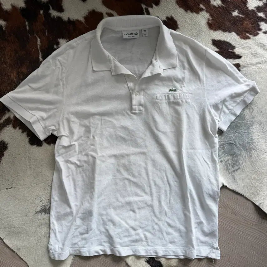 [BUNJANG] Lacoste White Polo T-Shirt / 라코스테 화이트 카라티