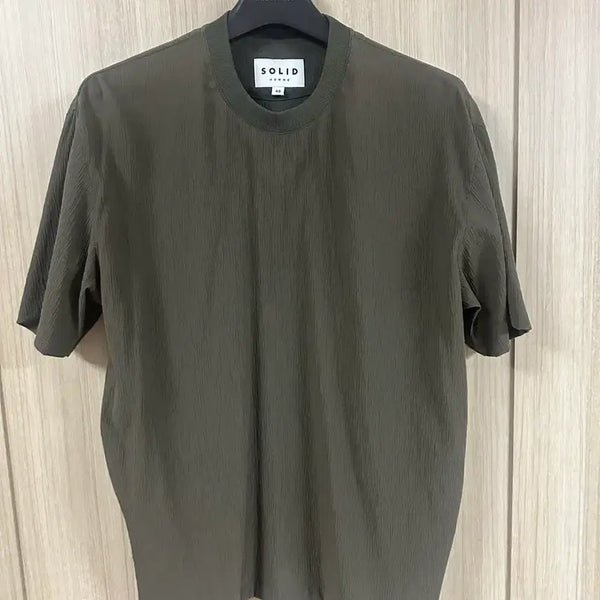 [BUNJANG] Solid Homme Short Sleeve T-Shirt Olive Size 48 / 솔리드 옴므 반팔 티셔츠 올리브 사이즈48