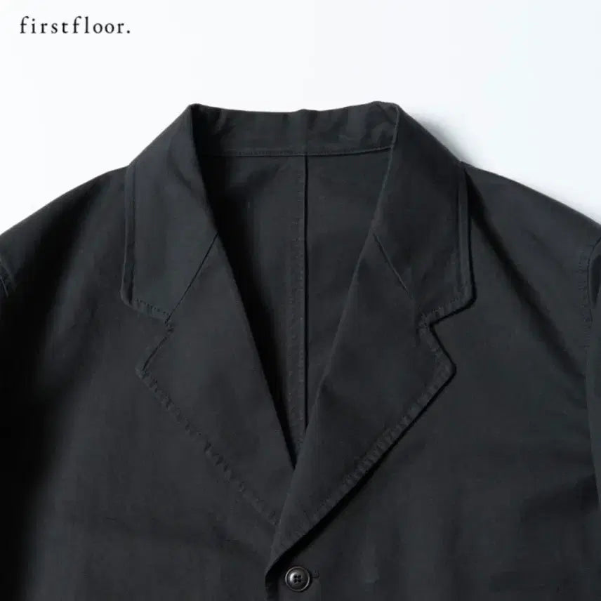 [BUNJANG] First Floor Uniform Cotton Setup (Jacket + Pants) Greenish Charcoal Size 46 / 퍼스트플로어 유니폼 셋업 코튼(자켓+팬츠) 그리니쉬 차콜 46사이즈