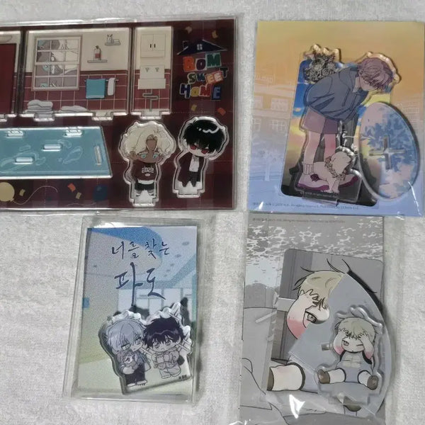 [BUNJANG] Baekya-ui Kkotgil, Mulga-ui Bam, Neo-chatpa Acrylic Stand Bundle Set (Sealed) / 백야의꽃길 뿌없나 물가의밤 너찾파 아크릴 미개봉 원가이하양도