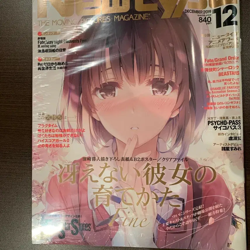 [BUNJANG] Newtype Magazine December 2019 Saekano Special Edition (Sealed) / Newtype 뉴타입 2019년 12월 사에카노 픽업편 미개봉 새상품