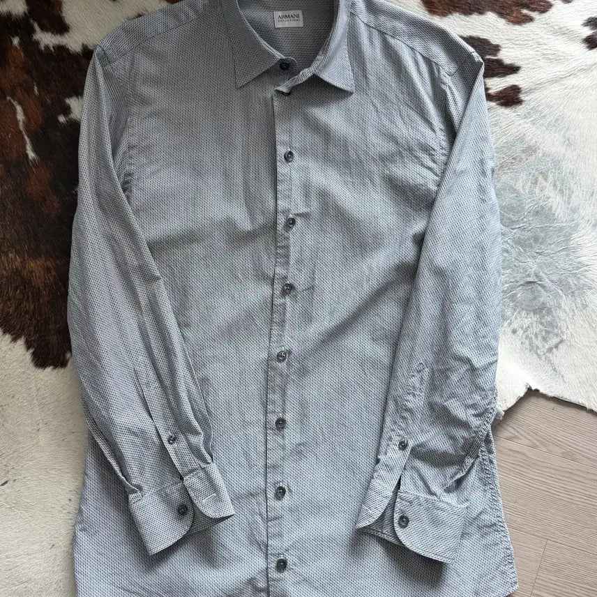 [BUNJANG] Armani Collezioni Grey Dress Shirt / 아르마니 콜레지오니 그레이 드레스 셔츠