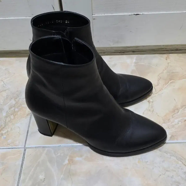 [BUNJANG] SODA Leather Ankle Boots Size 240 / 소다SODA 앵클 가죽 부츠 240