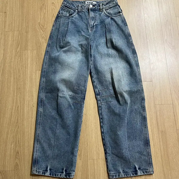 [BUNJANG] Kirsh Wide Denim Pants / 키르시 와이드 데님팬츠