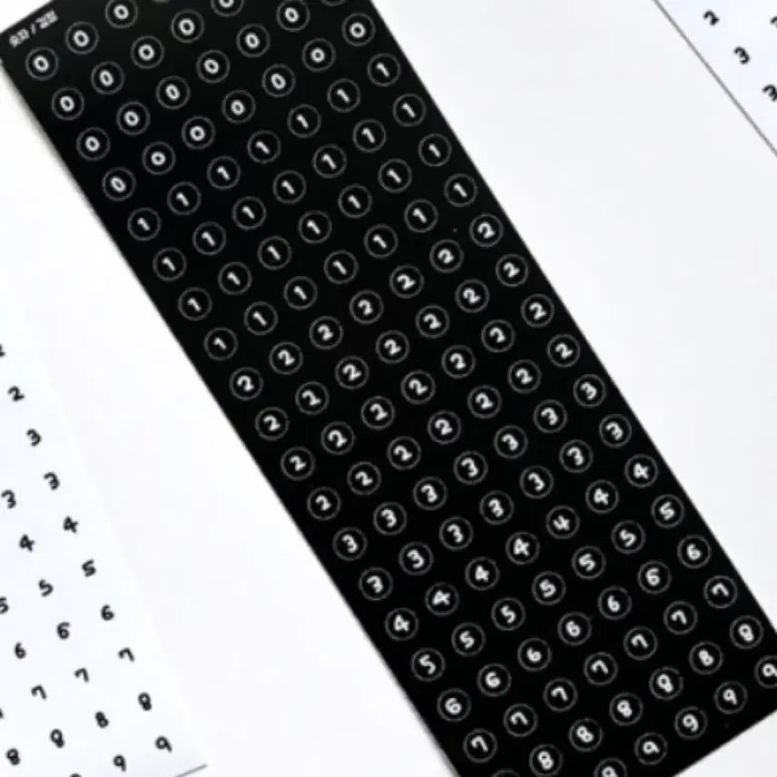 [BUNJANG] Number Stickers / 숫자 스티커