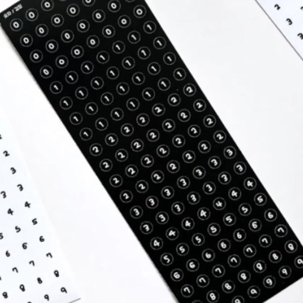[BUNJANG] Number Stickers / 숫자 스티커