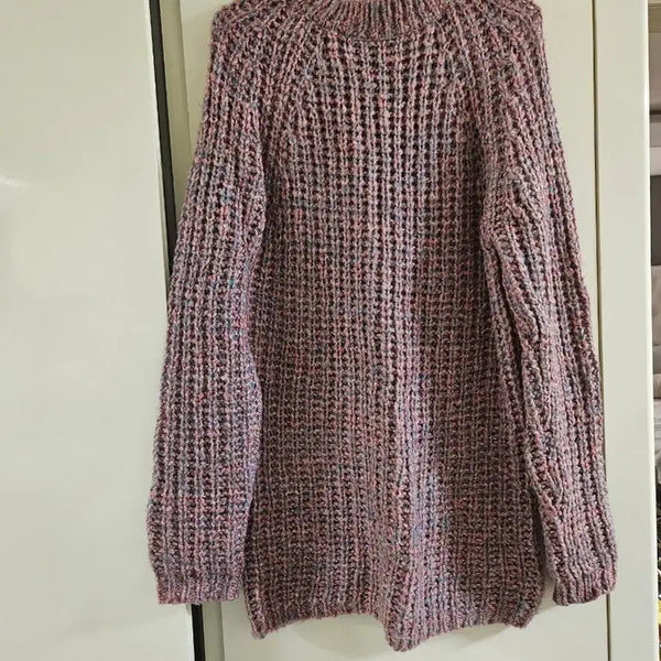[BUNJANG] Tweed Multi Long Knit Sweater / 트위드멀티   롱니트  스웨터