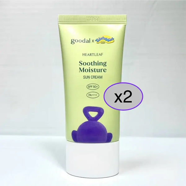 [BUNJANG] Goodal Tele-tubbies Collaboration Clear Centella Soothing Moisture Sun Cream 50ml (Set of 2) / [2개] 구달 텔레토비 콜라보 맑은 어성초 진정 수분 선크림 50ml 새상품