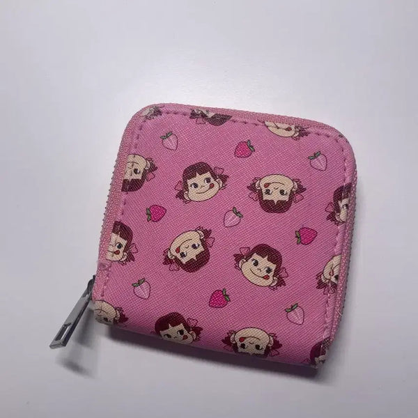 [BUNJANG] Peko-chan Strawberry Pattern Wallet / 페코짱 딸기패턴 지갑